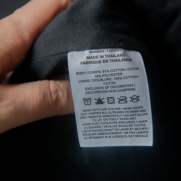 Nike x Fear of God Black Oversized Cotton-Blend Jersey Zip-Up Sweatshirt Sz XS - Picture 9 of 14